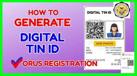 orus.bir.gov.ph registration digital id|GUIDE: How to Apply for a Digital TIN ID .